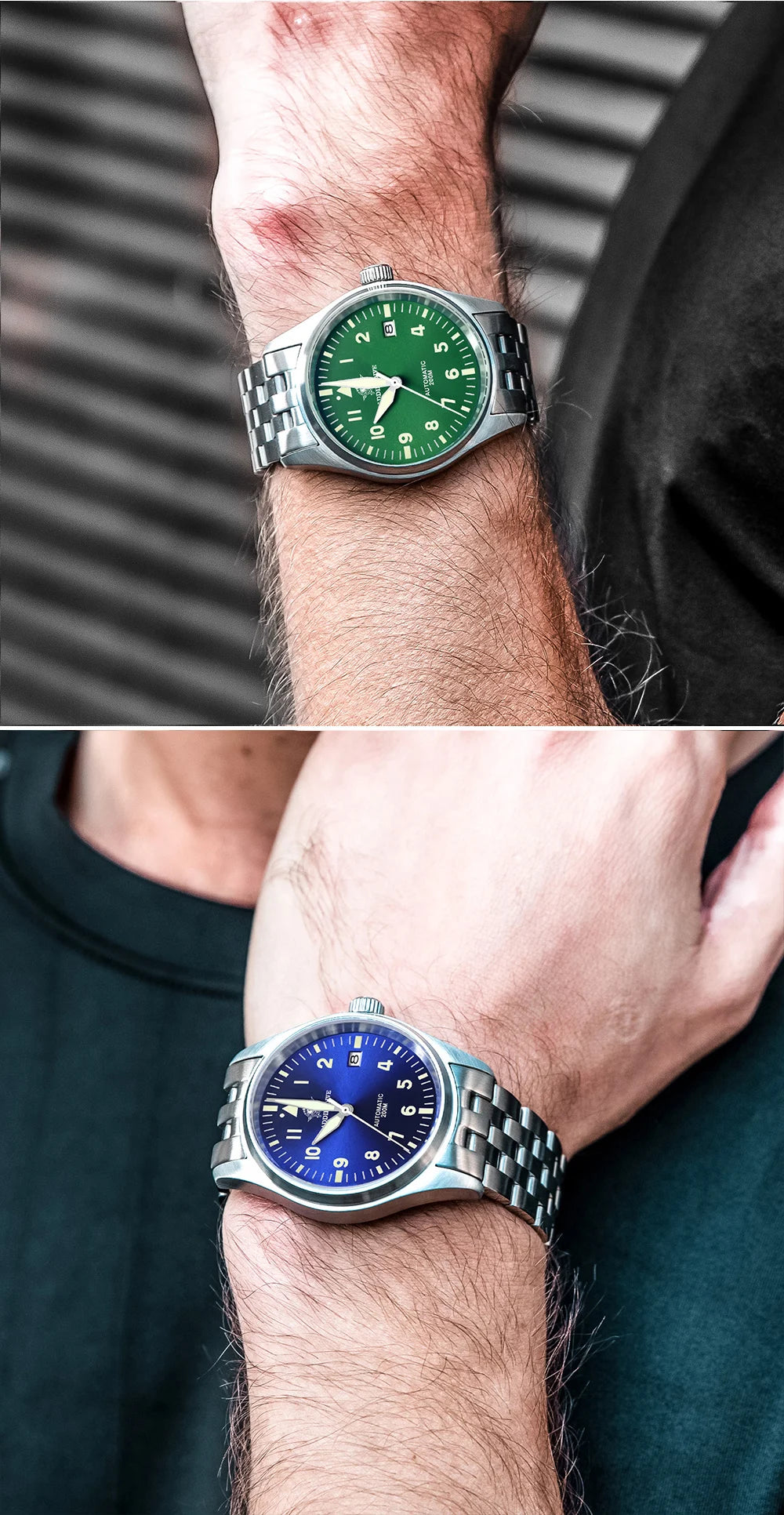 ADDIESDIVE Watch For Men MY-H2 Stainless Steel Classics Mechanical Watches NH35 200m Diving Luminous Analog Watch Reloj Hombre
