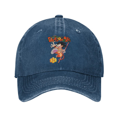 Goku and the Dragon Ball Z Men Women Baseball Cap Distressed Washed Caps Hat Casual Outdoor Activities Adjustable Snapback Cap