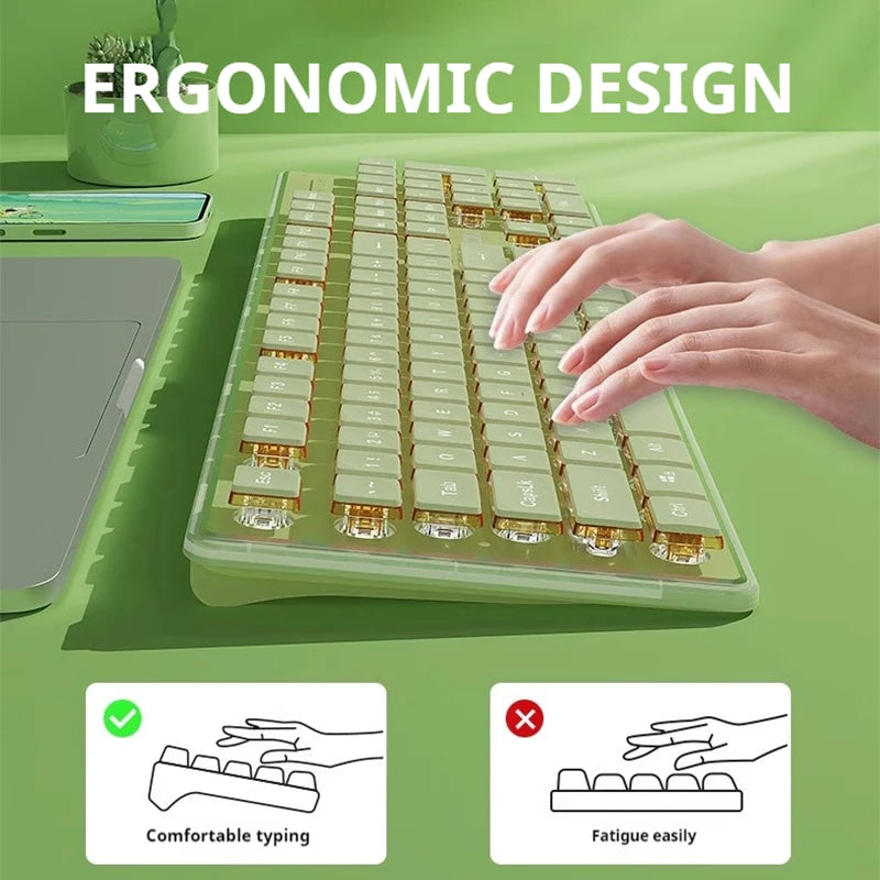 Tastiera cablata silenziosa EWEADN V3 per ufficio e gaming, design con tasti Film Key, ergonomica, per Windows/Laptop/PC/Desktop, accessorio e-sport