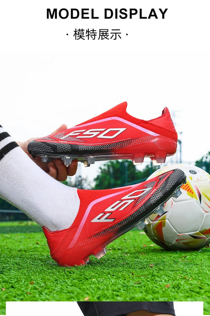 New Men’s Football Boots High-Quality Soccer Shoes Sneakers Match Indoor Non-Slip Grass Cleats High-Top Futsal Hot-Selling Outdoor