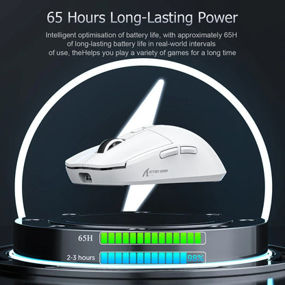 Attack Shark X6 Lightweight Wireless Gaming Mouse with 3 Mode Up to 26K DPI RGB Backlight Charging Base for Laptop Desktop