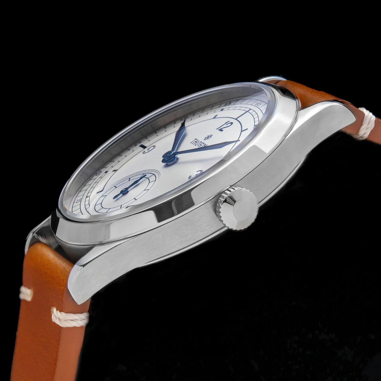 THORN T001 Quartz Watch 316L Stainless Steel Sapphire Crystal Waterproof Grilled Blue Hands Fashion Business Men Women Watch