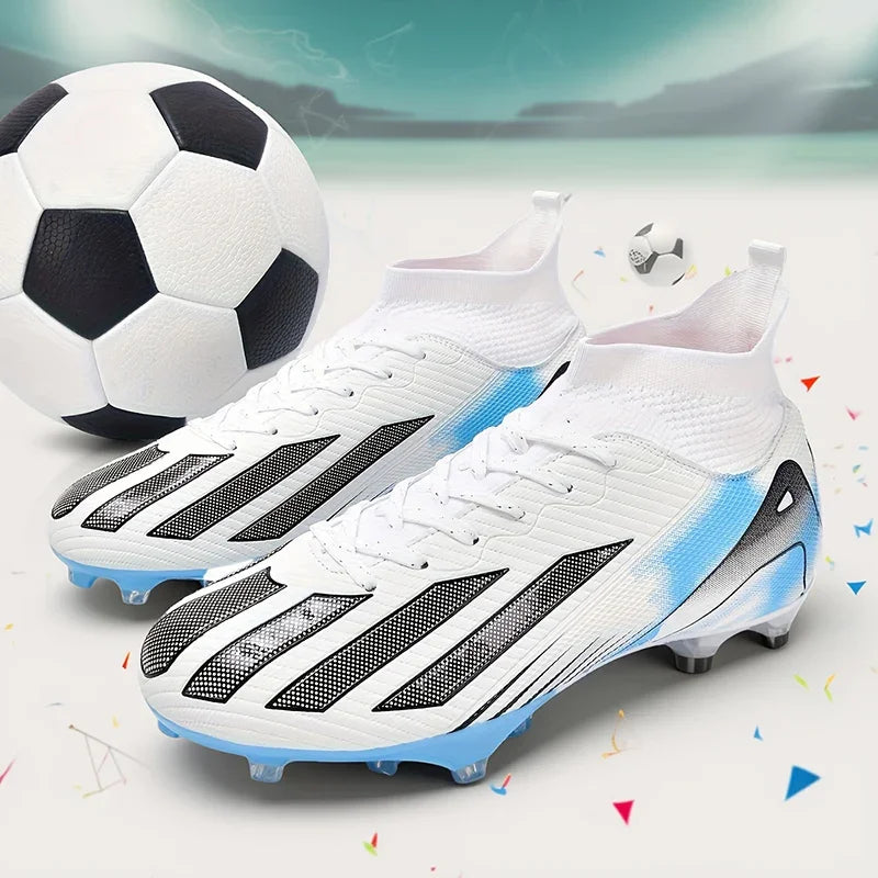 New Men's Soccer Shoes Adult Non-Slip Football Boots Cleats Boys Ultralight Sport Outdoor Comfortable Training Match Grass