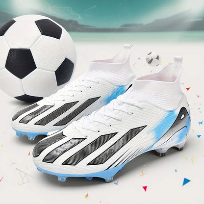 New Men's Soccer Shoes Adult Non-Slip Football Boots Cleats Boys Ultralight Sport Outdoor Comfortable Training Match Grass