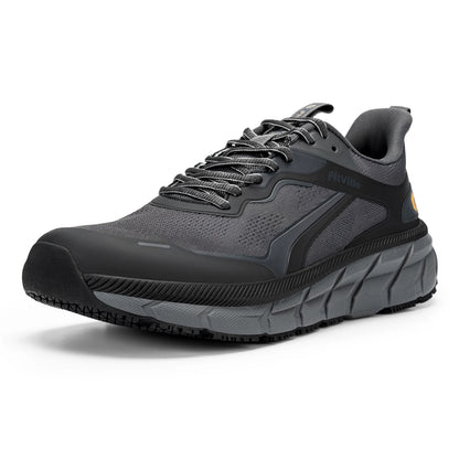 FitVille Men's Wide Toe Box Shoes, Cushioned Sneakers, Non-Slip, Lightweight, Breathable Running Shoes for Swollen Feet