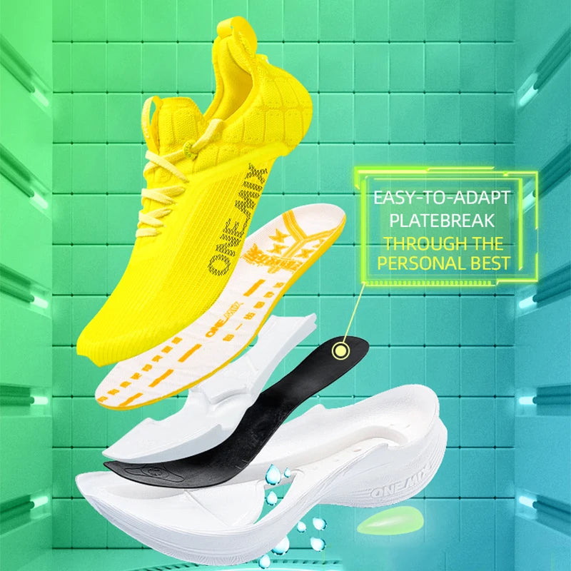 ONEMIX Carbon Plate Marathon Running Racing Shoes Professional Stable Support Shock-Relief Ultra-Light Rebound Sport Sneakers