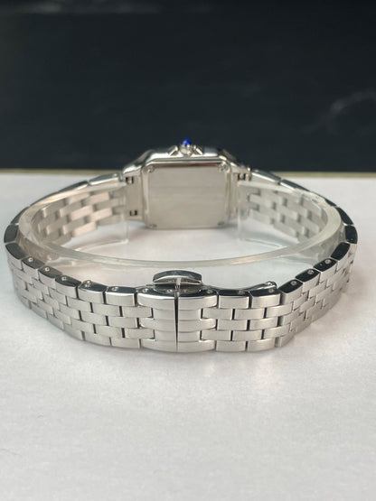 Classic retro square quartz watch with Roman numerals couple watch luxury men's and women's watch stainless steel trendy gift