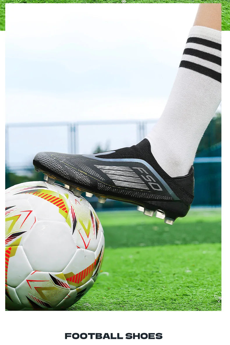 New Men's Soccer Shoes Grass Adult Football Boots FG Ultralight Sport Indoor Cleats Non-Slip Turf Futsal Comfortable  Sneakers