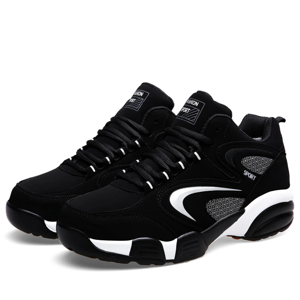 Trendige Colour-Block-Sneaker für Herren in Übergröße, bequeme, rutschfeste, geschnürte und robuste Freizeitschuhe für Outdoor-Aktivitäten von Herren