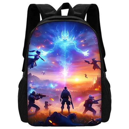 Hot-Game-Shooter-Fortnites-Kinderrucksack für Jungen und Mädchen, Schüler-Geburtstagsgeschenk, Unisex-Schultasche für Kinder, langlebiger Camping-Rucksack