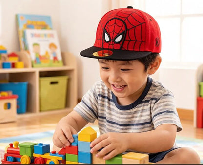 *2026 HotAnime Cartoon Spiderman Hats for Kids Toddler  Baseball Cap Spring Snapback Hip Hop Adjustable Caps