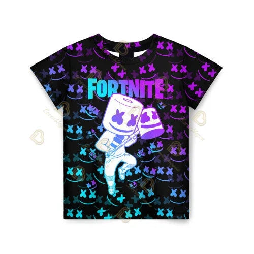 Battle-Royale-T-Shirt Fortnite Victory, T-Shirt für Kinder, Oberteile für Mädchen und Jungen, Harajuku-Shirts, Kinderkleidung 3D, 2025 NEUES DESIGN