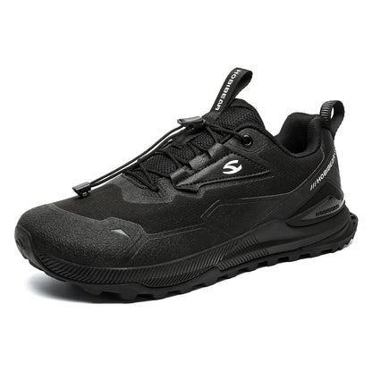 HOBIBEAR Hiking Walking Shoes for Men and Women, Elastic Band, Non-Slip Sneakers, Comfortable Outdoor Travel Running Shoes