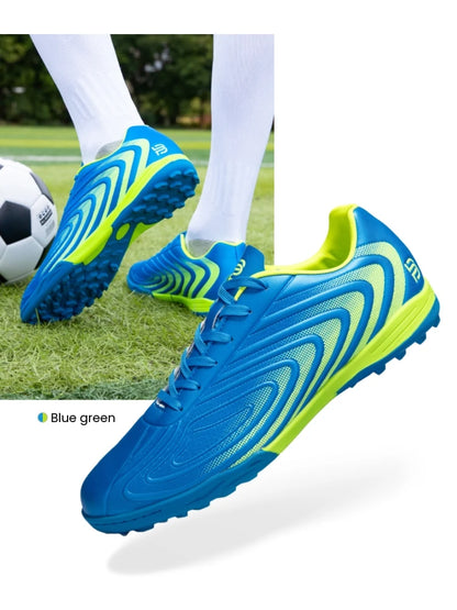 Baasploa Herren Profi-Fußballschuhe Outdoor rutschfeste Trainings-Sportschuhe für Männer leichte Leder-Fußballschuhe Chuteira Campo