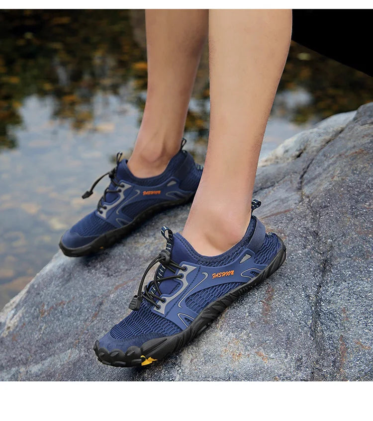 Water Shoes for Men, Trekking Hiking Shoes, Drainage Beach Aqua Shoes, Quick Dry Swim Barefoot Sandals, Diving Fishing Surfing Sneakers