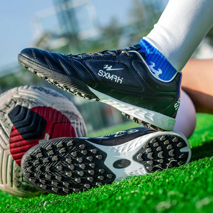 Double Star Men's Genuine TF Turf Soccer Shoes, for Primary School Students, Teenagers, Adults & Kids, Professional Training and Match