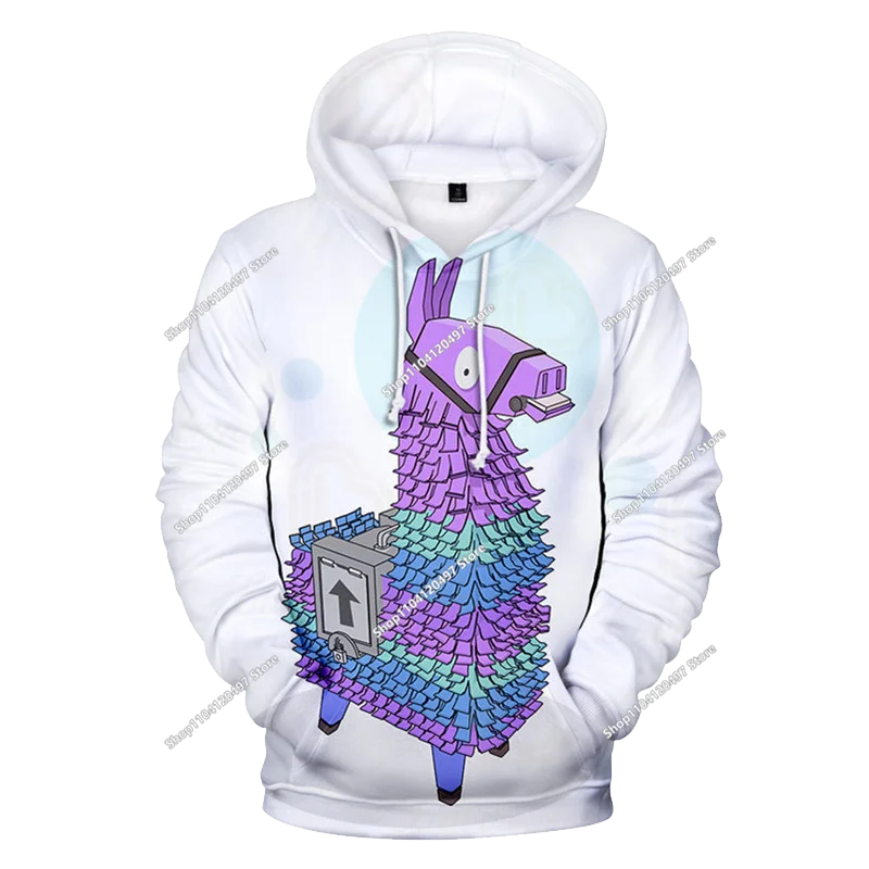 Детски аниме суитшърт с качулка Fortnite, мъжки streetwear хип-хоп спортен стил, ежедневен свободен суитшърт за навън, модерен дизайн