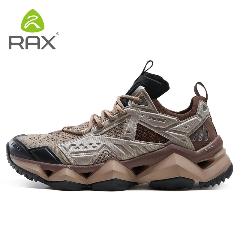 RAX Running Shoes Men & Women Outdoor Sport Breathable Lightweight Sneakers Air Mesh Upper Anti-Slip Natural Rubber Outsole