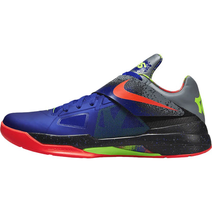 Nike KD 4 NERF genuínos, ténis de basquetebol masculinos de cano baixo, práticos e com amortecimento de impacto, FQ8180-400