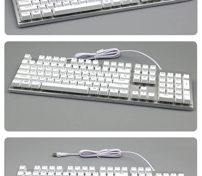 104 Keys Korean French Russian Spanish German Backlit Keycaps For Mx Switch Mechanical Keyboard OEM Profile ABS Key Caps DIY