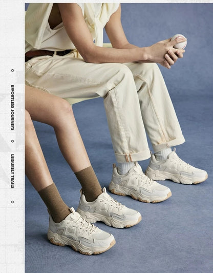 Xtep Casual Shoes 2025 Spring And Summer Lightweight Sports Shoes Thick Sole Fashionable Street Style Sneakers 875319320004