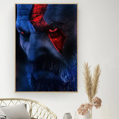 Game God Of War Poster DIY Vintage Movie Poster Wall Art Painting Study Stickers Small Szie Wall Painting