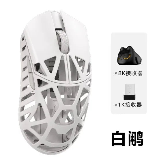 Wlmouse Mini Pro Mouse professionale ultraleggero in lega di magnesio, mouse gaming wireless trimodale, polling rate 8K, PAW3950, DPI30000