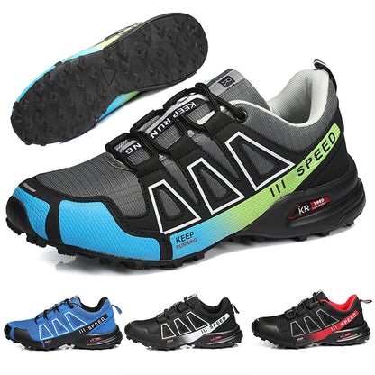 Men’s Lockless Cycling Shoes, Outdoor Mountain Cross-Country Non-Slip Hiking Shoes, Breathable Sports Shoes, Road Cycling Shoes