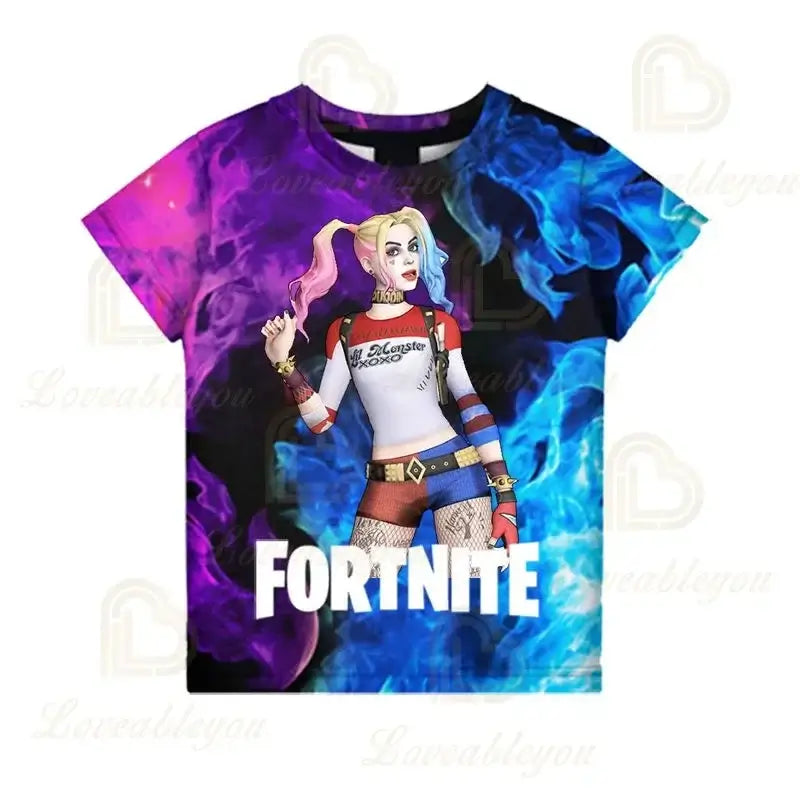 Παιδικό T-shirt Fortnite Victory Game 3D, ρούχο για μωρά, στυλ Harajuku, χαριτωμένο μπλουζάκι Battle Royale Hero για αγόρια και κορίτσια