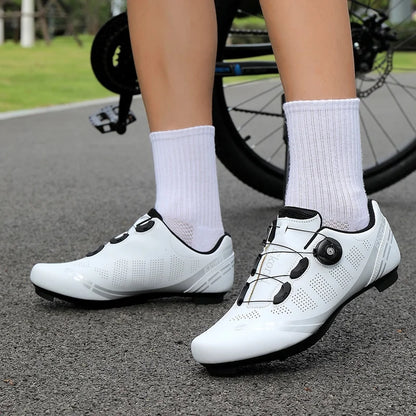 Herren-Mountainbike-Schuhe MTB, atmungsaktiv, rutschfest, hohe Härte, geeignet für Outdoor-Straßenrennen und Mountain-Offroad-Fahrten 37-46