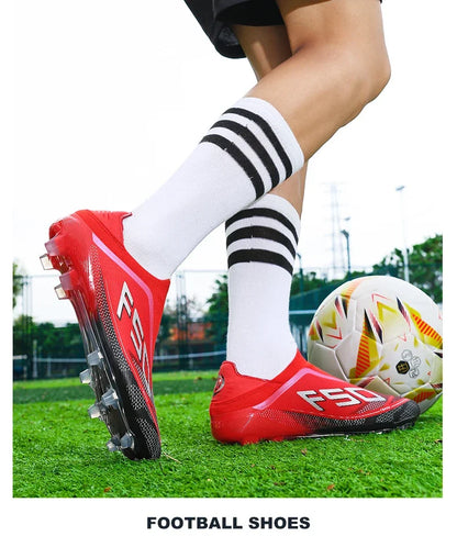 New Men’s Football Boots High-Quality Soccer Shoes Sneakers Match Indoor Non-Slip Grass Cleats High-Top Futsal Hot-Selling Outdoor