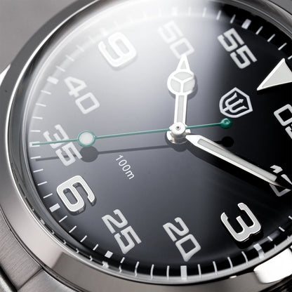 Watchdives WD1016 V3 37mm Uhr mit VH31 Sweep-Uhrwerk, Edelstahlgehäuse, luxuriösem Saphirglas, 100m wasserdicht, Herrenuhr mit Box, ideales Geschenk