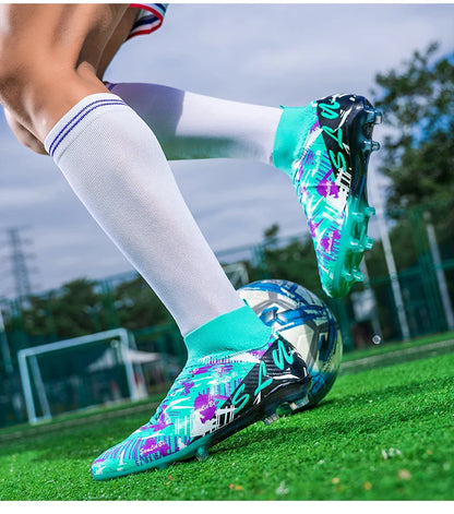 Brand Fashion Football Sneakers for Men and Women Professional Field Boots Big Size 46 Long Spikes Soccer Cleats Men's Football Boots