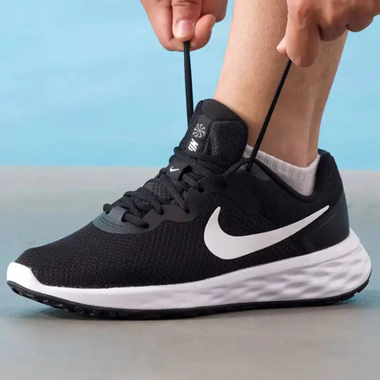 New Nike Revolution 6 Single Layer Mesh Low-Top Black Running Shoes DC3728-003