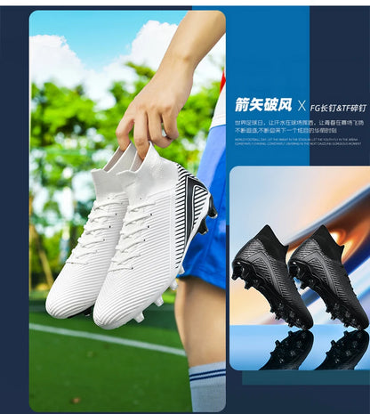 New Men's Professional Soccer Shoes Non-slip Football Boots Unisex Breathable Futsal Sports New Cleats Drop Shipping Ultralight