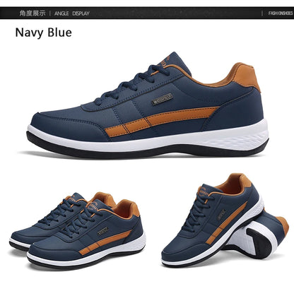 Men's Walking Shoes - Slip-On Tennis Running Shoes Memory Foam Lightweight Work Sneakers for Indoor Outdoor Gym