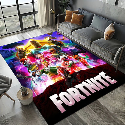 2025 Games 3D F-Fortnite Cartoon Carpet Rug for Living Room Bedroom Home Sofa Decoration, Kids Play Area Rug Non-slip Floor Mat