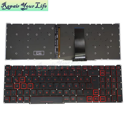 PT-BR Brasil US RU Tastatur mit Hintergrundbeleuchtung für Acer Nitro 5 AN515-54 AN515-43 AN517-52 AN517-51 AN517-54 AN715-51 Spanien LA IT TR GR FR