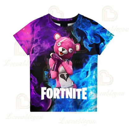 Παιδικό T-shirt Fortnite Victory Game 3D, ρούχο για μωρά, στυλ Harajuku, χαριτωμένο μπλουζάκι Battle Royale Hero για αγόρια και κορίτσια