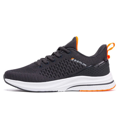 Baasploa Men's Running Shoes Brand, Male Designer Mesh Casual Sneakers, Lightweight Lace-Up New Male Outdoor Sports Tennis Shoes