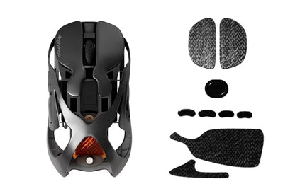 Angry Miao Infinity Gaming-Wireless-Maus aus Metall, ultraleicht, hohl, Hot-Swap-fähig, PAW3950, Dual 8K, kabelgebunden, Tri-Mode
