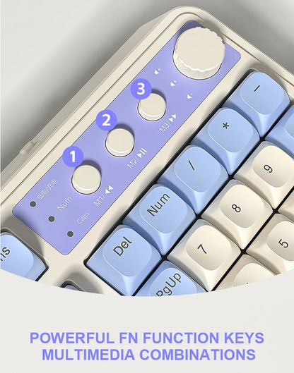 AULA S99 Spider Keyboard Membrane Keyboard Wireless Bluetooth Wired Three Mode RGB Gamer Keyboards Office Typing Mute 99 Keys