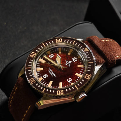 Hruodland 2026 new retro 41MM men's automatic mechanical watch Hangzhou K1 glass stainless steel waterproof 20Bar C3 reloj hombre