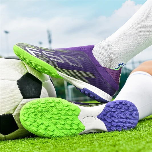 New Men's Football Boots Futsal Non Slip Turf Comfortable Ultralight Fg Grass Cleats Soccer Shoes Sport Indoor Adult Non-Slip