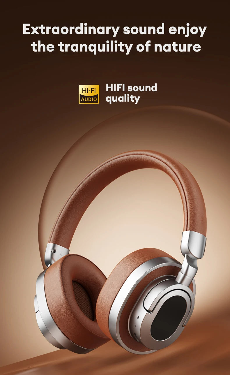 Lenovo LE602 Bluetooth 6.0 Over-Ear Headsets HiFi Stereo Sound Fashionable Music Earphones ENC HD Call Wireless Wired Headphones