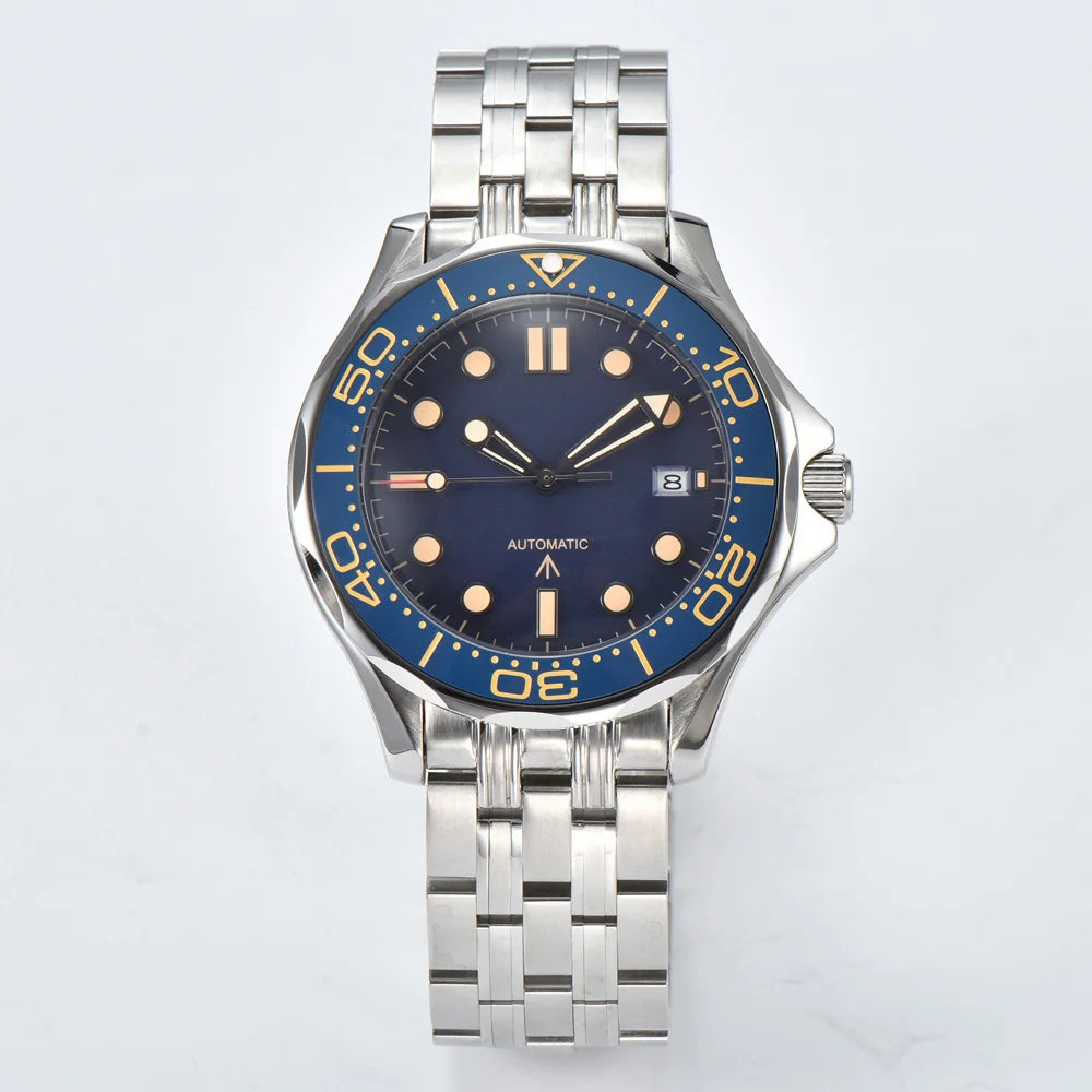 Parnsrpe 2026 New Miyota 8215 Automatic Dive Watch for Men Luxury Sport Green Dial Luminous Sapphire Crystal Date Waterproof Bus