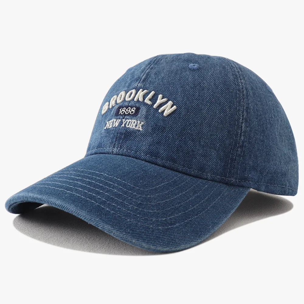 2025 New Vintage Denim Visors Hat Fashion Jeans Baseball Cap Unisex Letter Embroidery Hip Hop Snapback Caps Cool Casquette
