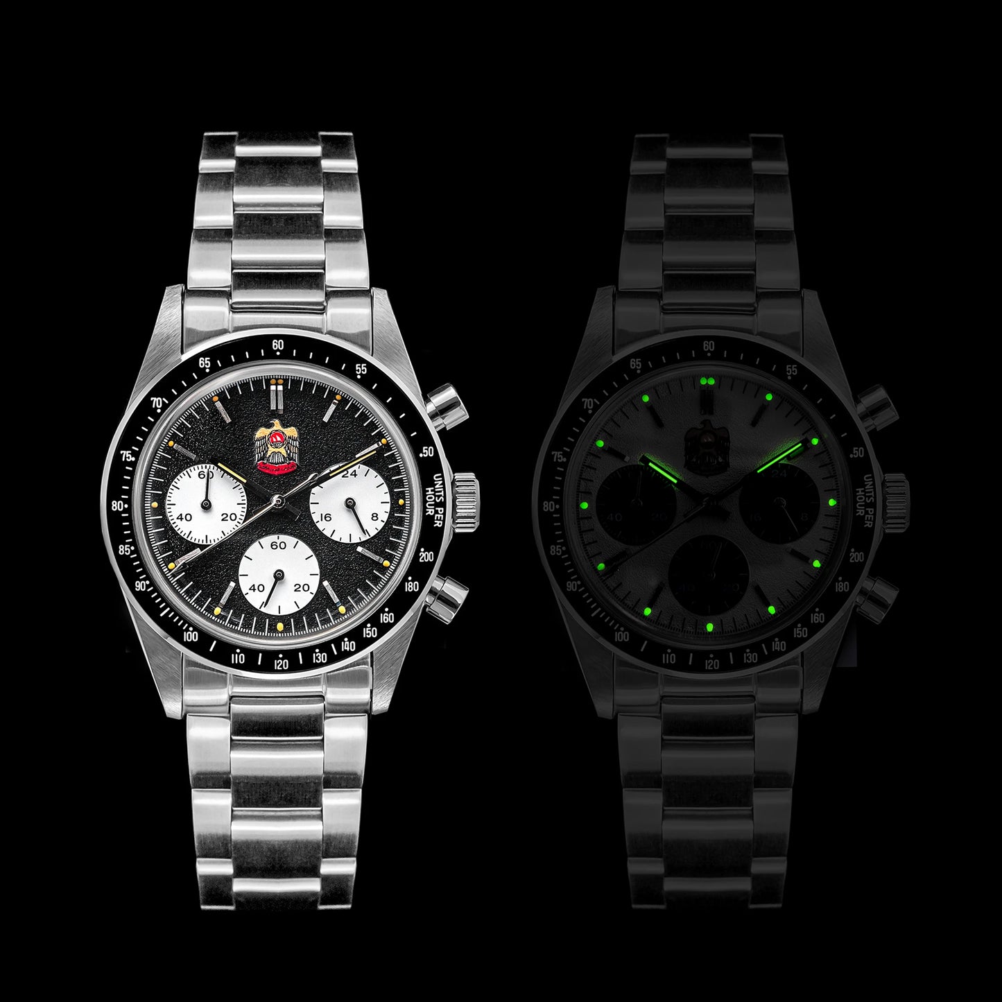 Thorn T010 37mm Quartz Watch VK63 Movement Men's Chronograph Watch Sapphire K9 Glass Luminous Waterproof Fashionable Retro Watch