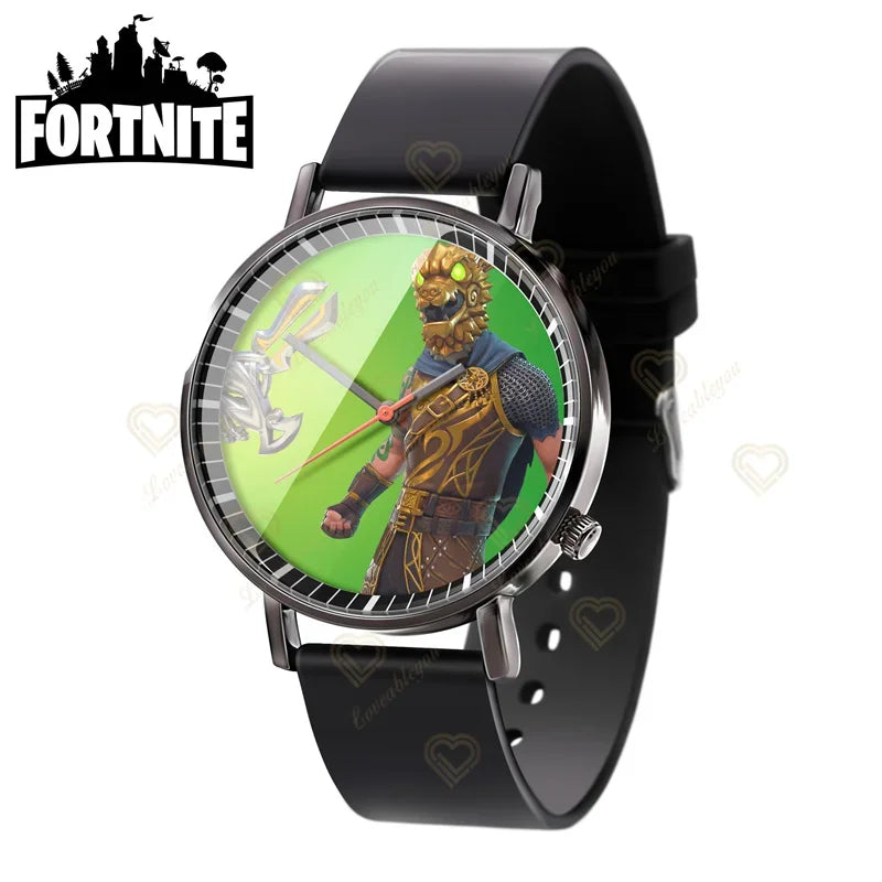 Wrist Watch F-Fortnite Cook Watch Trend Fashion Creative Quartz Student Watches Battle Game Figure Model Kids Birthday Gift