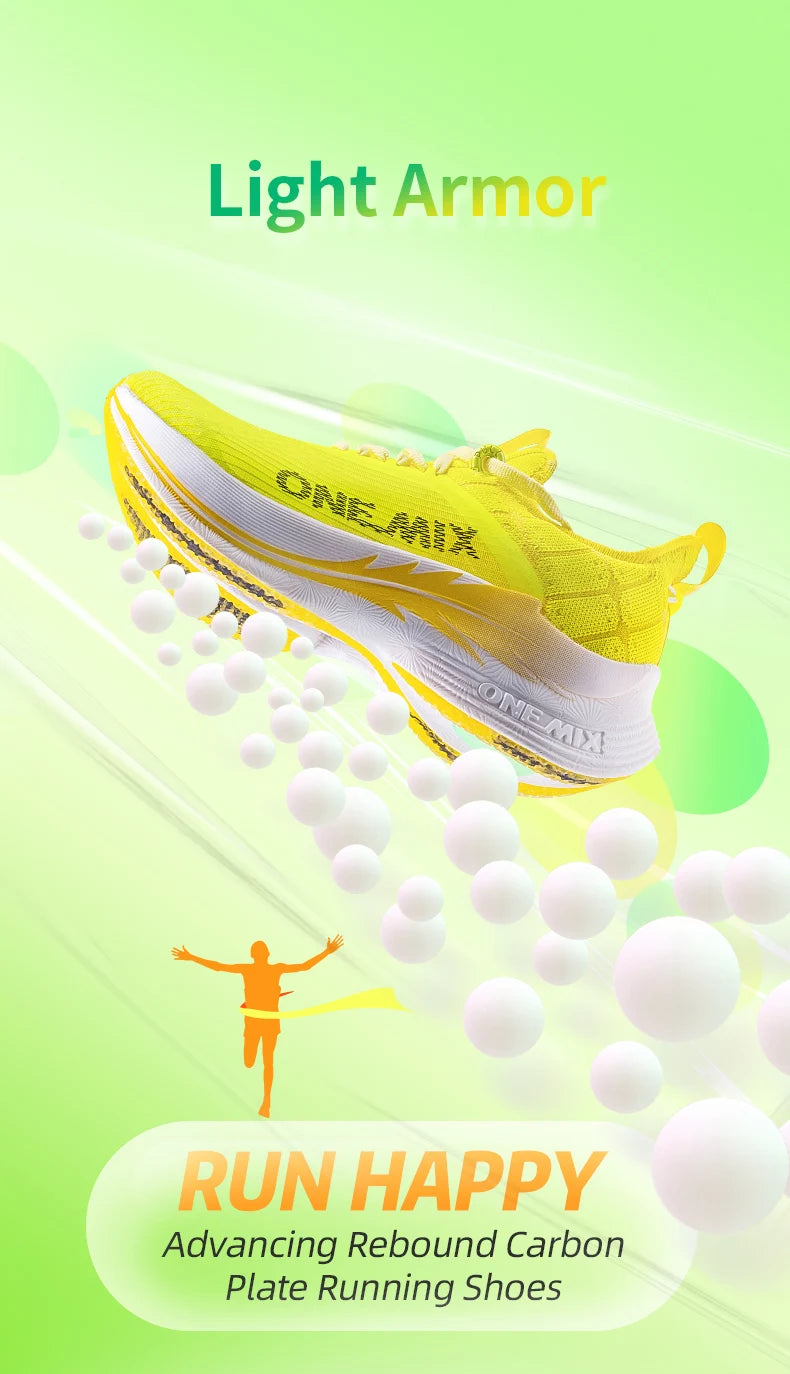 ONEMIX Carbon Plate Marathon Running Racing Shoes Professional Stable Support Shock-Relief Ultra-Light Rebound Sport Sneakers